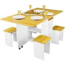 Dining Table & Chair Sets - Apricot - View 6