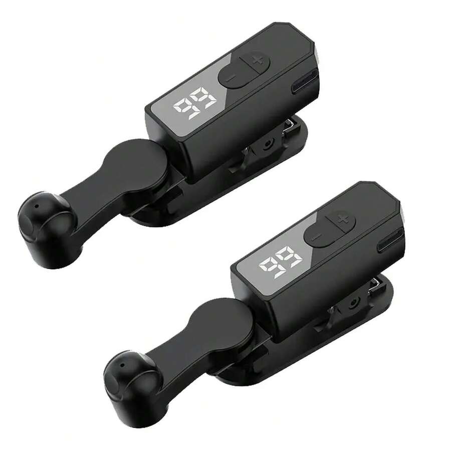 Clicker Automático Recargable 2026, Gatillo Inteligente para Celular, Simulador de Toques Rápidos Portátil, Accesorio para Selfies, Me Gusta en Vivos y Recompensas de Compras - Negro 2 unidades - Ver 1