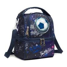 1pc Boys' Cute Dual Compartment Bag With Adjustable Shoulder Strap Cute Pattern Back To School For Students - Double-layer Bread Rolls - View 17