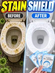 Disposable Plastic Toilet Seat Cover Portable Toilet Seat Mats Toilet Seat Covers Bathroom Gym Cruise Vacation Airplane Travel Essentials Accessories - Clear - View 3