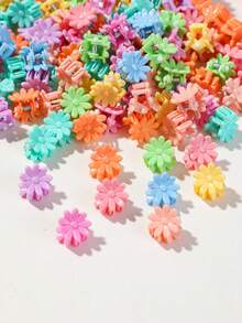 30/60/90pcs Girls Minimalist Hair Clips Set, Multi-Color Five-Point Star, Water Drop, Daisy Flower Small Hair Claw Clips, Fashion Fresh Cute Hair Accessories, Hair Clips, Bangs Clips, Non-Damaging Hair Clips, Daily Use, Gift - Multicolor - View 7