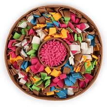 1pc Pet Snuffle Mat, Dog Puzzle Toy For Intelligence, Stress Relief, Emotional Improvement, Bonding, Slow Feeding Training, Suitable For All Seasons, Interactive Play With Small Toy - Multicolor - View 9