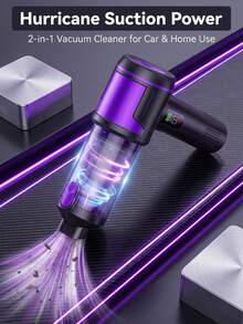 Blow And Suction All-In-One Cordless Handheld Vacuum Cleaner, Small Computer Cleaning, 17000Pa Car Vacuum Cleaner, Suitable For Home, Office, Pet Hair Cleaning Travel, Multiple Accessories - Multicolor - View 2