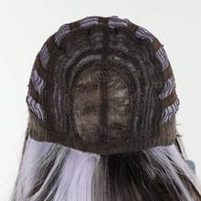 24 Inch Long Synthetic Straight Hair Wig, Multi-Color Natural Style, With Bangs Design, Suitable For Daily Wear, Party, Makeup, Ball, Providing Natural And Long-Lasting Wig Gift For Women, Halloween , Cosplay And Fashion - Multicolor - View 12