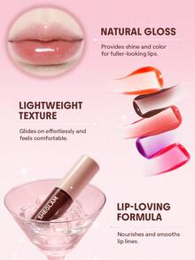 SHEGLAM [2Pcs] Fall In Line Peel Off Lip Liner Stain & Jelly Wow Tinted Lip Oil Bundle Set - Pinky Promise+Hot Shot - View 8