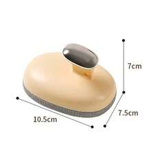 1pc Short Handle Bath Scrub Brush Exfoliating Bath Sponge With Holder Body Scrubber Back Scrubber For Shower And Bath Cleaning - Multicolor - View 7