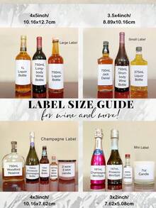 Custom Personalized Photo Wine Bottle Label Stickers, Personalized Waterproof Wine Bottle Decorations,Wedding Anniversary Birthday Party Gift Custom Image And Text Stickers, DIY Wine Bottle Decorations, Christmas Decorations, Wine Bottle Not Included - Multicolor - View 2