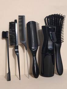 Nylon Air Cushion Styling Comb, Suitable For African Hair Types Including Curly, Wavy, Spiral Hair, Applicable For Wet/Dry/Oily/Coarse/Long Hair, Easily Detangle Curly Hair - Multicolor - View 11