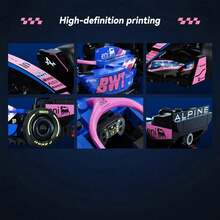CADA-1:24 BWT ALPINE FORMULA ONE TEAM A525 Building Block Racing Car PIERRE GASLY Celebrity Style - Multicolor - View 4