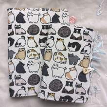 Personalized Cat Fabric Cover Creative Notebook, Fashionable Cartoon Cat Creative Pattern Notebook, Creative Notebook Collection, Available In A5 And A6 Sizes, Personalized Cartoon Cat Loose-Leaf Notebook, Student Creative Notebook - Cat Notebook - View 2