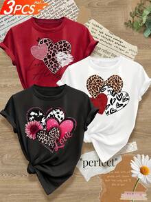 Women T-Shirts - White-1(Patterned) 1-pack - View 2