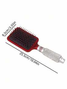 1pc Massage Air Cushion Hair Brush, High-Value Shiny Artificial Rhinestone Straight & Curly Hair Volumizing Detangling Styling Comb, Portable Home Hairbrush Suitable For Wet & Dry Hair, Gift - Multicolor - View 4
