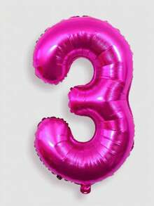 1pc/2pcs 40 Inch Large Number Balloon Rose Red Foil Large Number Balloon Suitable For Birthday Party Supplies Decoration Outdoor Photo Props - 40 Inch Rose Red Digital - View 11