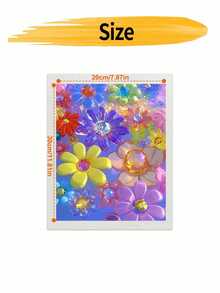DIY Colorful Crystal Flowers (Frameless Or Framed 8x12 / 16x20 Inches) Paint By Numbers Kit(Acrylic) Arts & Crafts For Adult Beginners, Home Wall Decor, And Holiday Gifts - Sets - View 10