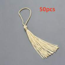 50pcs/Pack 13cm Tassel Trim, Suitable For Sewing Curtain Accessories, DIY Wedding Decoration - 50 Tassels - View 12