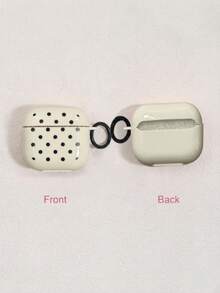 Korean Style Minimalist Semi-Transparent Pink/Purple Polka Dot + Circle Earphone Case Compatible With Airpods 5/Pro/3rd/4th Generation, New Pro 2 Protective Cover, Cute Apple 4 Minimalist 3 Personalized 1st/2nd/5th Generation Girls Earphone Case Protective Cover - Multicolor - View 37