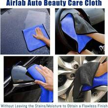 3pcs Car Microfiber Towels, Double-Sided Car Detailing Cleaning Cloth, Home Drying Towel - A - View 4
