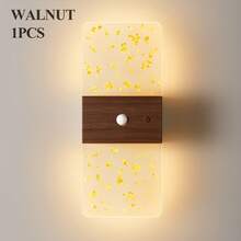 Modern Crystal Motion Sensor Wall Lamp, LED Smart Sensor Acrylic Wall Light, Wireless LED Wall Lamp, Battery-Powered Night Light, Adjustable Color Temperature And Brightness, Suitable For Hallways, Bathrooms, Bedrooms, Home Decoration, Living Room - Square Multicolor - View 22
