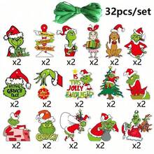 The Grinch The 32/25/20/15pcs The Christmas Theme Party Hanging Decorations, Christmas Tree Ornaments, Christmas Tree Decor - Cookie Monster - View 8