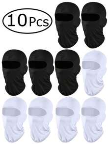 10pcs/Multi-Piece/1pc Unisex Ski Face Mask, Full Face Mask, Winter Mask, UV Protection Mask, Balaclava, Women Outdoor Cycling - A - View 5