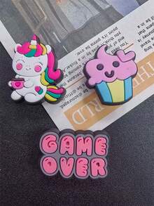 12PCS Rainbow Pony Shoe Charms, Assorted Colorful Pony Patterns, Easy To Install & Remove, Create Unique Outfits, Perfect For Personal Use & Gifting - Multicolor - View 5