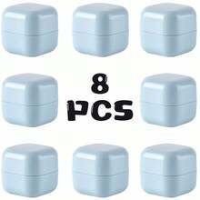 8pcs Luxury Macaron Color Refillable Bottles, Rectangular PP Storage Containers, Waterproof Leak-Proof Cosmetic Boxes, Thickened PP Material Injection Molded, Sturdy Durable Very Practical Convenient Durable - Multicolor - View 10