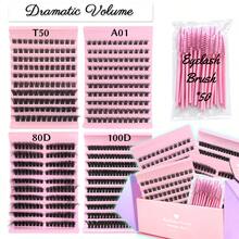 9 Styles DIY Lash Cluster Kit, 3 Set Options With C & D Curl Individual Lashes, Natural Wispy False Eyelash Extensions, Soft Fluffy Lightweight Lash Segments For Easy Application, Everyday Makeup, Beauty Looks And Gift - View 13