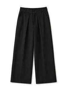 Men's Fashion Formal Black Suit Pants, Elegant And Comfortable, Suitable For Various Parties And Outdoor Casual Wear - Black - View 3