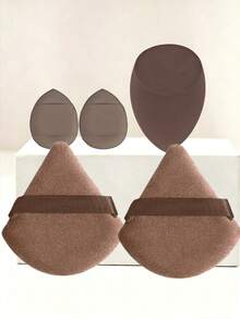 3PCS Makeup Sponges + 2PCS Makeup Powder Puffs Loose Powder Puff Pressed Powder Puff Setting Sponge Makeup Tools Makeup Supplies Soft Powder Puff Dry And Wet Dual-Use Powder Puff Cushion Multi-Functional Makeup Tool Suitable For Liquid Foundation Foundation And Concealer Suitable For All Skin Types Beauty Skincare Products - Multicolor - View 20