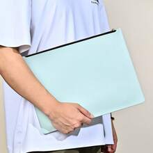 Thickened PVC A4 Document Bag Zipper Business File Folder Waterproof Paper Storage Pouch For Office School Supplies - Single Piece - View 12