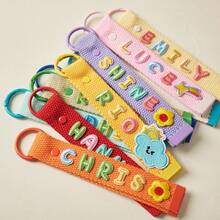 Custom Embroidered Name Keychains, Personalized Water Bottle Straps, Custom Bag Charms, Personalized Back-To-School Gifts For Family - Multicolor - View 10