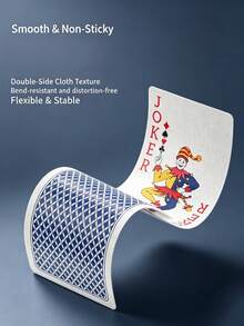 4-Color Poker Cards For Tournaments, Blue Core Paper Cards With Slim Design, High-Quality And Stylish Competition-Grade Playing Cards, Ideal For Home And Tournament Use - Multicolor - View 6