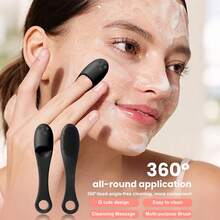 42/32 Pcs Black Rose Red All In One Makeup Tools Set,32Pcs Makeup Brushes,Rhinestone Bow Hair Claw,2Pcs Wrist Bands,Small Cleaning Brush,Silicone Cleaning Mat,3 Cushion Powder Puffs,Makeup Sponges For Daily Full Face Makeup - Multicolor - View 6