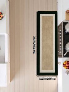 1pc Long Runner Rug, Neutral Sage Brown Kitchen Mat, Long Floor Mat Suitable For Bathroom, Kitchen, Outdoor, Hallway, Bedroom, Living Room, Machine Washable, Easy To Clean Entryway Mat, Non-Slip Bedroom Carpet, Autumn Home Decor Accessory - Multicolor - View 16