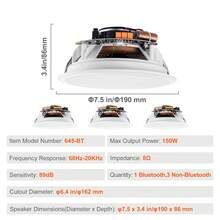 Home Theater Speakers - 190mm*86mm - View 7