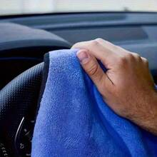 3pcs Car Microfiber Towels, Double-Sided Car Detailing Cleaning Cloth, Home Drying Towel - A - View 3