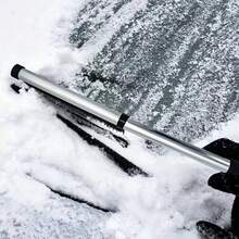 2in1 Telescoping Multi-Function Snow Shovel Brush - Extendable Handle With Ergonomic Grip, Heavy-Duty Ice Removal Tool For Car/Window/Driveway/Roof, Compact Portable Winter Essential - A - View 7