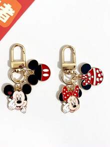 1/2個 Disney 新款米奇米妮卡通人物鑰匙圈 金屬鑰匙環 創意金屬吊飾 拉鍊頭配件 - 多款 - 查看 16