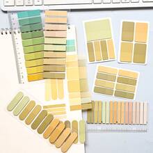 8 Sets Style 1 Set Ultra-Thin Index Tabs Labels PET Material Semi-Transparent Plastic Waterproof Sticky Notes Color Series Marker Stickers Student Textbook Record Tabs With Ruler Reading Book Memo Stickers School Supplies Office Document Tabs - one-size - View 4