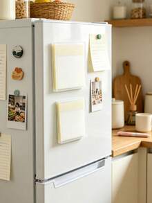 3pcs Transparent Sticky Notes, Minimalist Easy-Tear, Suitable For Memo Reminders, Applicable For School, Dorm, Office, Book Marking And Daily Recording, Strong Adhesion And Reusable - Multi-color - View 4