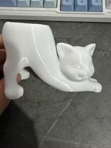1 buah Pot Tanaman Kucing Kreatif yang Dapat Diregangkan, Pot Kaktus Sukulen Gaya untuk Meja, Ornamen Dekoratif Hewan Lucu, Perlengkapan Rumah - A - View 9
