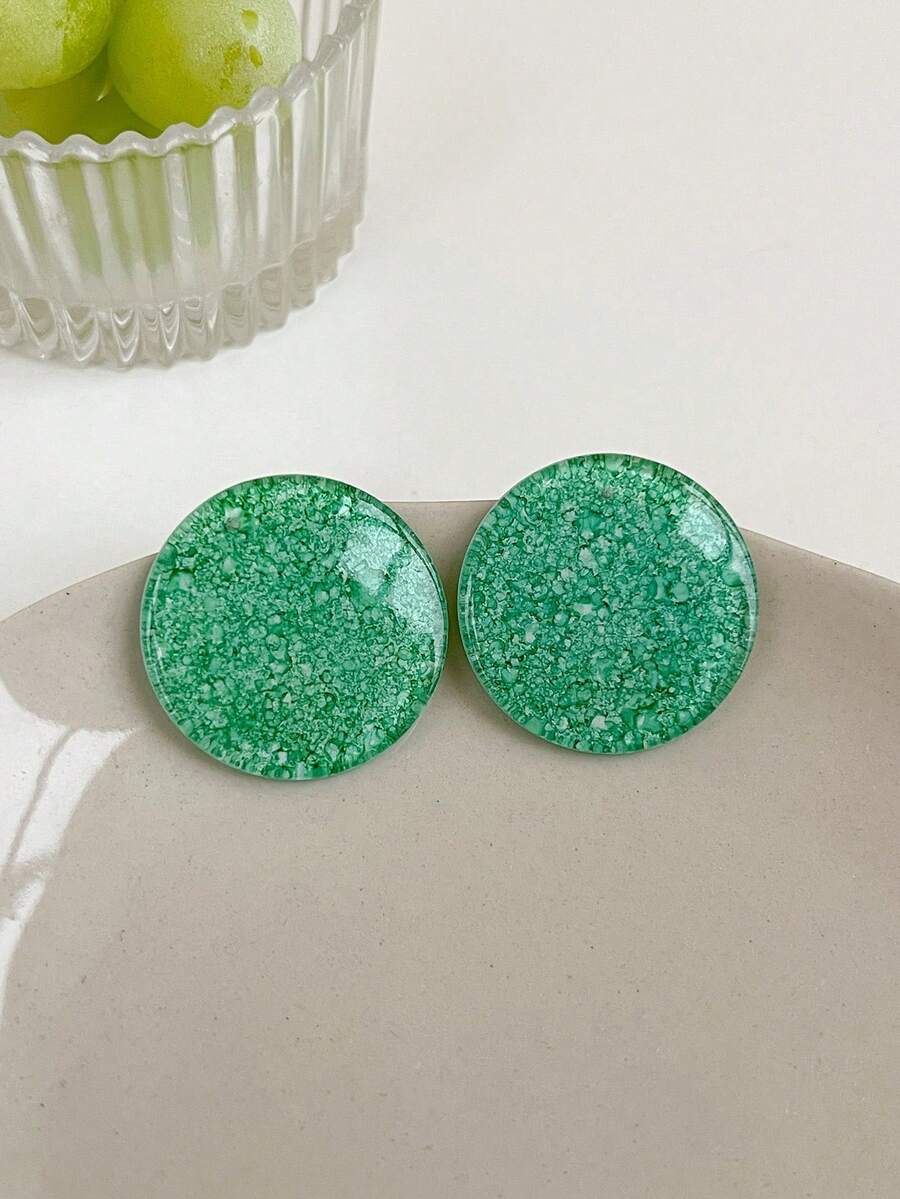 1 Pair High Saturation Colorful Contrast Glossy Translucent Full Round ...