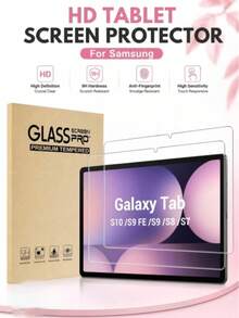Yezodawee 2pcs Tempered Glass Screen Protector For Galaxy Tab S9 11 Inch 2023 / S8 11 Inch 2022 / S7 11 Inch 2020, 9H Hardness High Definition Screen Protector Film, Compatible With Galaxy -X710/X700/T870 Model Tablet Accessories - White - View 1