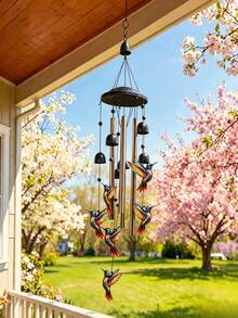 Hanging Outdoor Garden Yard Decorative Wind Chime, Suitable For Garden, Patio, Yard Home Decor And Housewarming Gift - Colorful - View 4