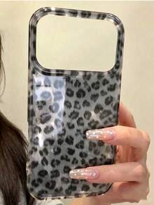 Luxury Autumn Brown Leopard Print Glitter Ice Phone Case, Compatible With IPhone 18 Pro Max 18 Pro 17 Pro Max 17 Pro 17 16 Pro Max 16 Pro 16 15 Pro Max 15 Pro 15 14 Pro Max 14 Pro 14 13 Pro Max 13 Pro 13 12 Pro Max 12 Pro 12 11, Fashion Shockproof Anti-Drop Phone Protective Cover - Multicolor - View 2