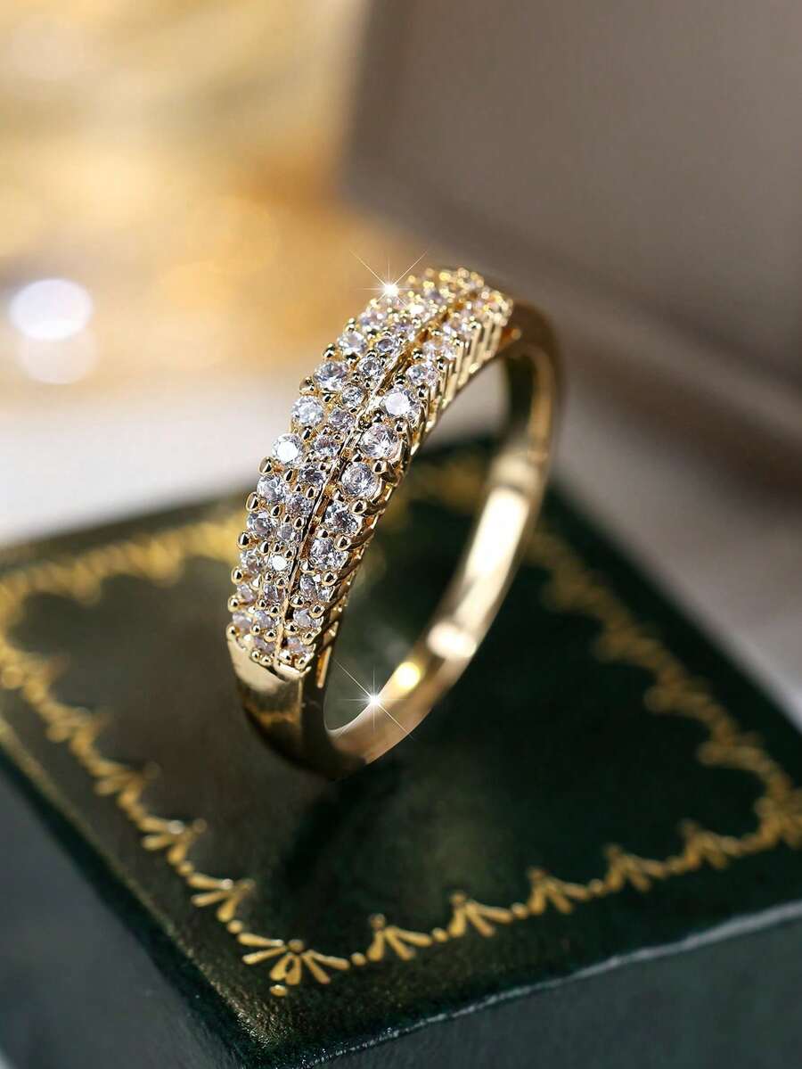 Women Wedding Bands - Gold Yellow - View 1