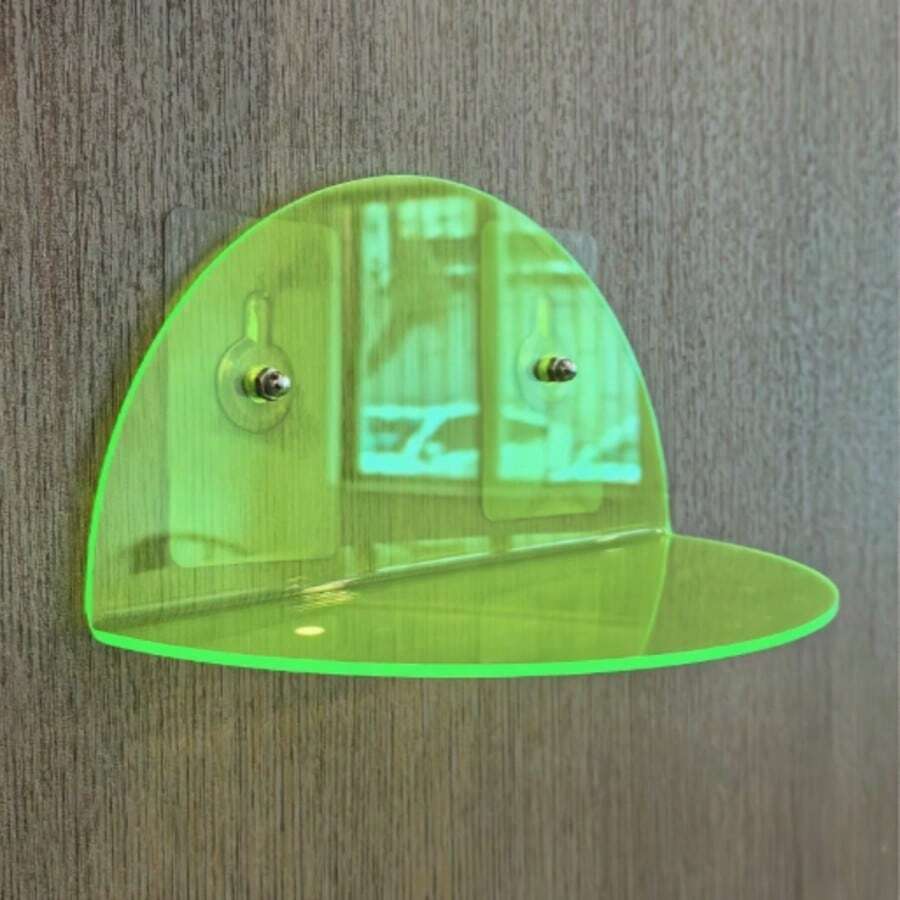 1 Rak Gantung Akrilik, Rak Dinding, Cocok untuk Ruang Tamu, Kamar Mandi, Kamar Tidur, Dapur, Kantor, Tersedia Berbagai Warna (Oranye, Hijau Neon, Magenta, Biru) - A - View 1
