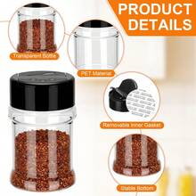 2 Oz Plastic Spice Jars With Flip Cap Clear Double-Sided Seasoning Containers Small Shaker Bottles For Kitchen Organization - Multicolor - View 4