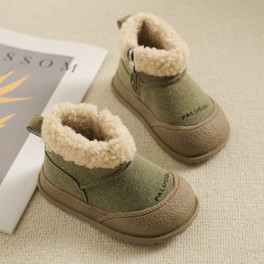 New Baby Toddler Snow Boots - Green - View 1