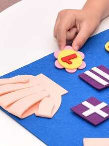 2 Sets Finger Counting Math Teaching Tools, Counting Early Education Board, Felt Learning Board, DIY Creative Early Education Finger Counting, Math Addition And Subtraction Felt Learning Teaching Aids, Used For Teaching, Intellectual Development!, Learning Supplies, Back To School Season - Default - View 8